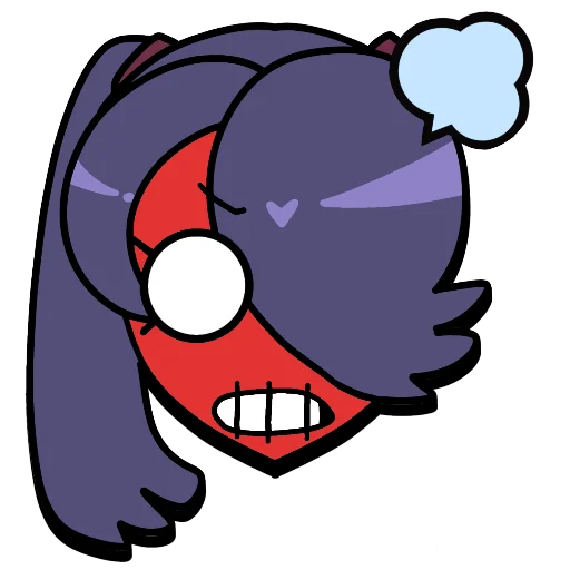 Sticker from the "Brawl stars × skullgirls" sticker pack