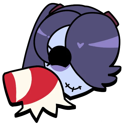 Sticker from the "Brawl stars × skullgirls" sticker pack