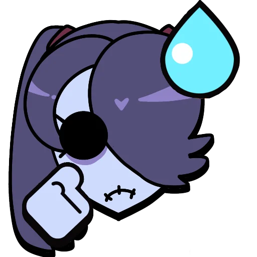 Sticker from the "Brawl stars × skullgirls" sticker pack