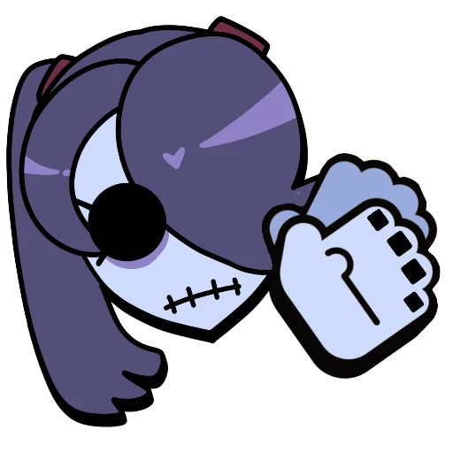 Sticker from the "Brawl stars × skullgirls" sticker pack