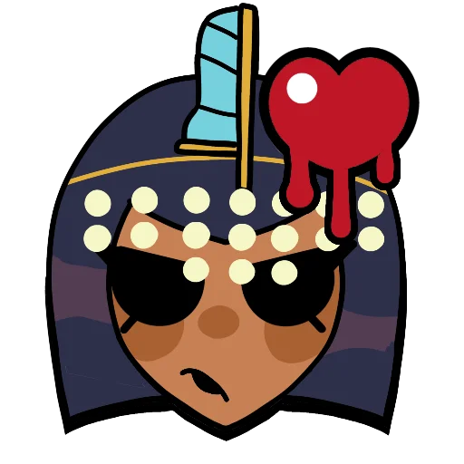 Sticker from the "Brawl stars × skullgirls" sticker pack