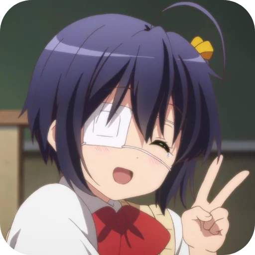 Sticker from the "Rikka" sticker pack