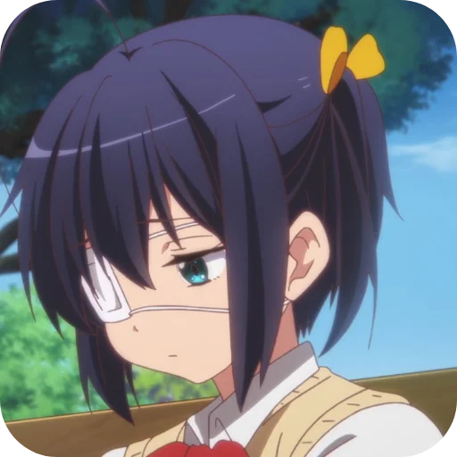 Sticker from the "Rikka" sticker pack