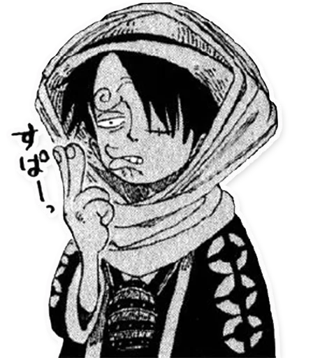 Sticker from the "One Piece" sticker pack