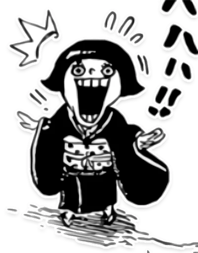 Sticker from the "One Piece" sticker pack