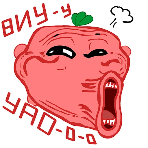 Sticker from the "Пельмодор" sticker pack