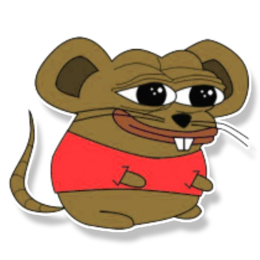 Стикер из набора "Pepe Mouse"