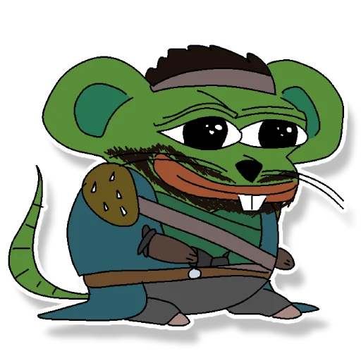 Стикер из набора "Pepe Mouse"