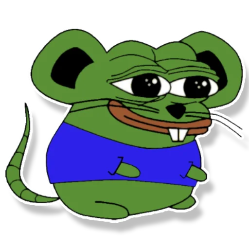 Стикер из набора "Pepe Mouse"