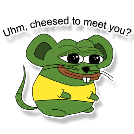 Стикер из набора "Pepe Mouse"