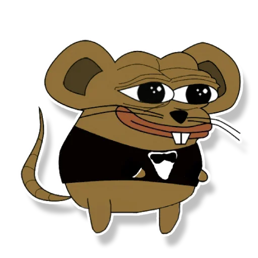 Стикер из набора "Pepe Mouse"