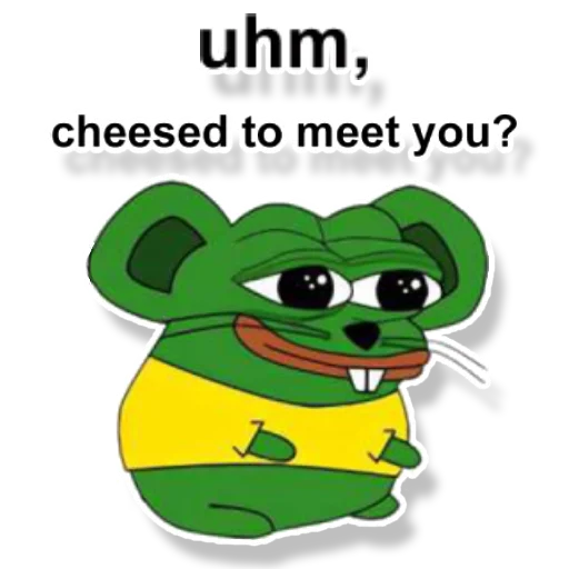 Sticker Pepe Mouse