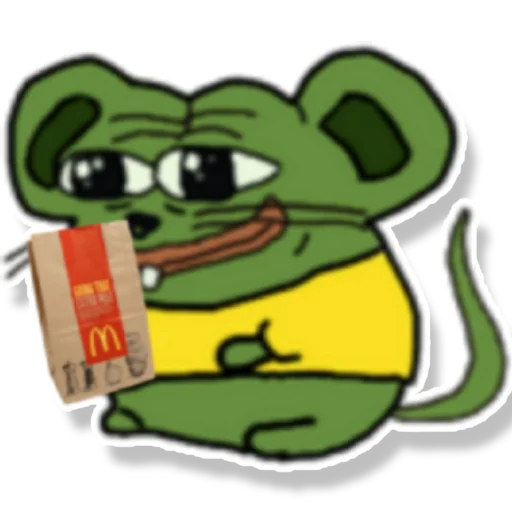 Sticker Pepe Mouse