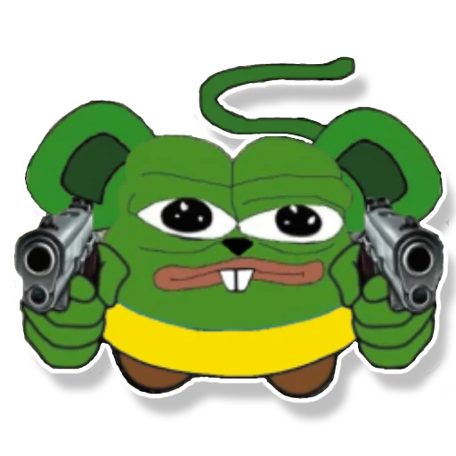 Sticker Pepe Mouse