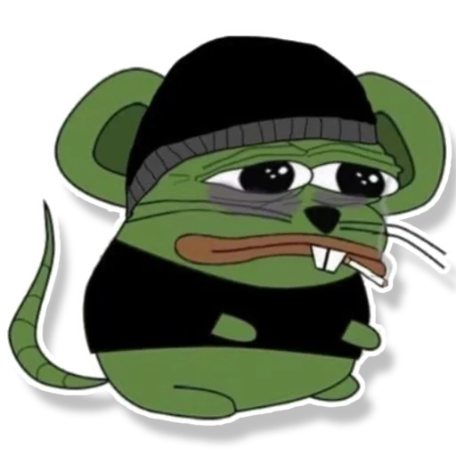 Sticker Pepe Mouse