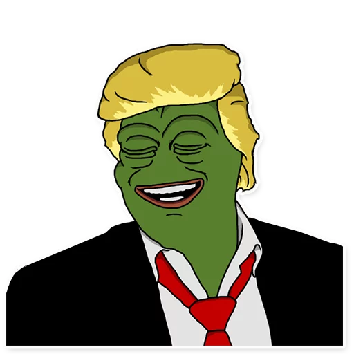 Sticker from the "PepeTrump" sticker pack