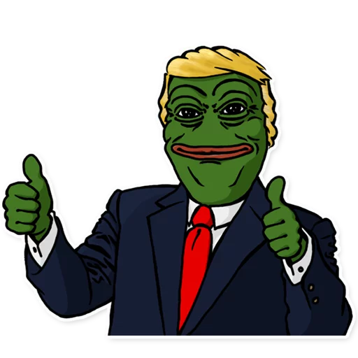 Sticker from the "PepeTrump" sticker pack