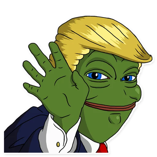 Sticker from the "PepeTrump" sticker pack