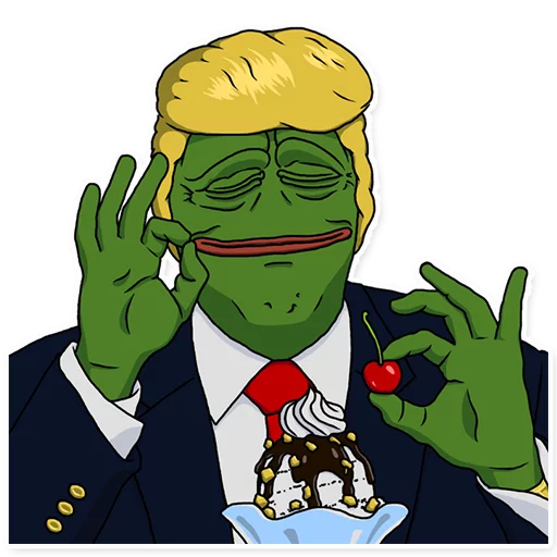 Sticker from the "PepeTrump" sticker pack