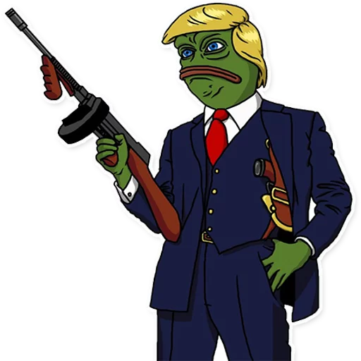 Sticker from the "PepeTrump" sticker pack