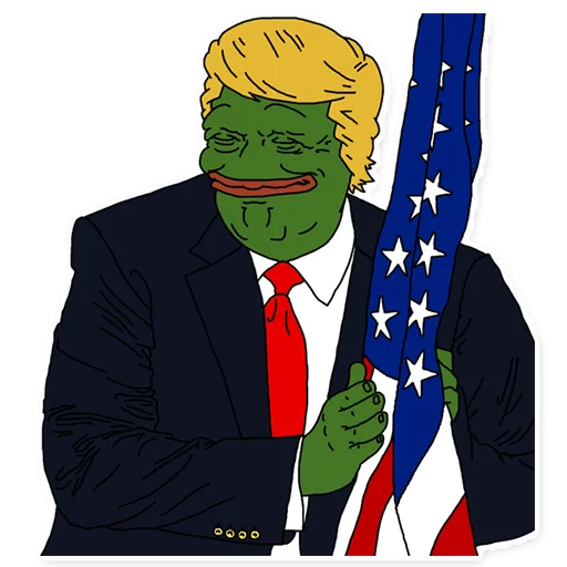 Sticker from the "PepeTrump" sticker pack