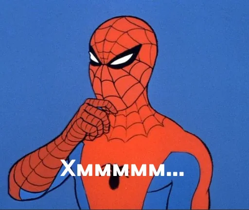 Sticker from the "MEME SPIDER MAN 1967" sticker pack