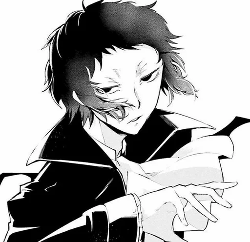 Стикер из набора "Akutagawa Ryunosuke"