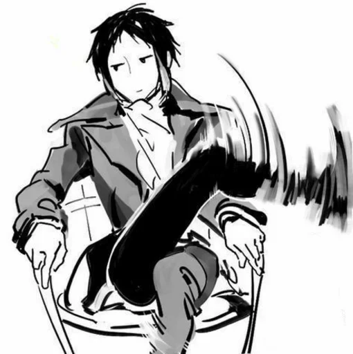 Sticker from the "Akutagawa Ryunosuke" sticker pack