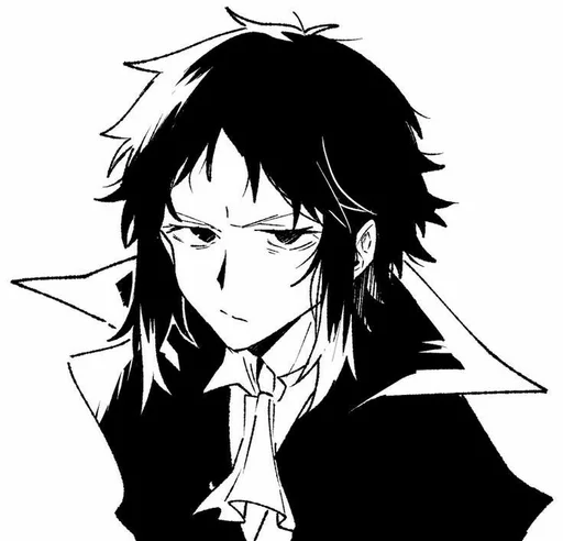 Sticker from the "Akutagawa Ryunosuke" sticker pack