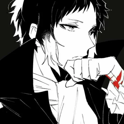 Стикер из набора "Akutagawa Ryunosuke"