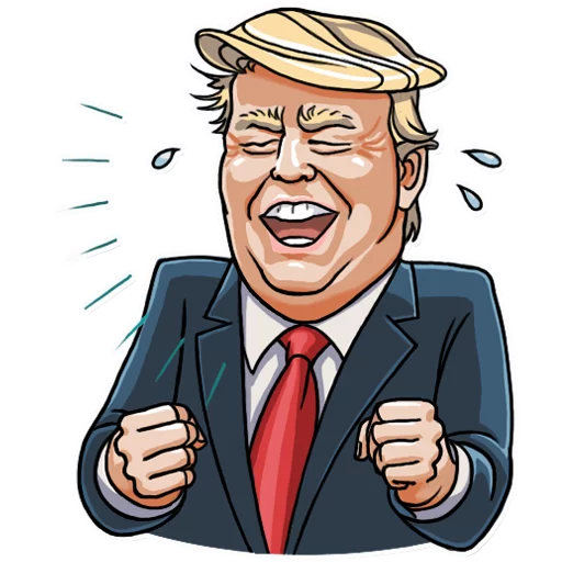 Sticker from the "Mr. Trump" sticker pack