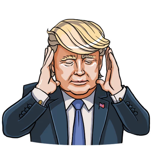 Sticker from the "Mr. Trump" sticker pack