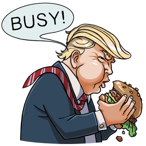 Sticker from the "Mr. Trump" sticker pack