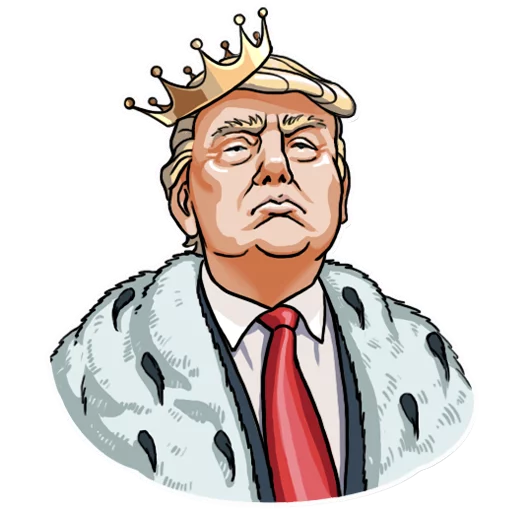 Sticker from the "Mr. Trump" sticker pack