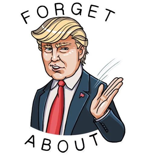 Sticker from the "Mr. Trump" sticker pack