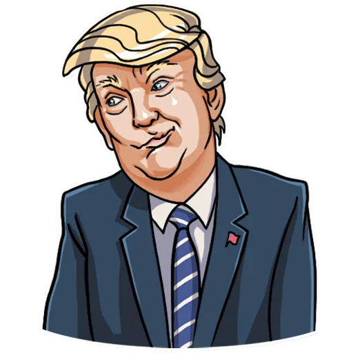 Sticker from the "Mr. Trump" sticker pack