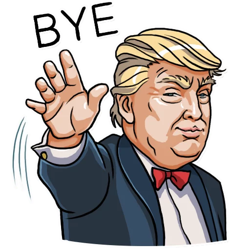 Sticker from the "Mr. Trump" sticker pack