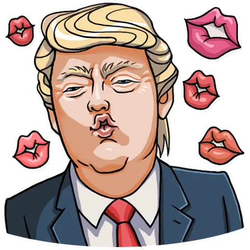 Sticker from the "Mr. Trump" sticker pack