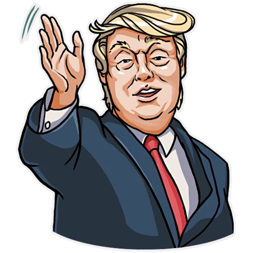 Sticker from the "Mr. Trump" sticker pack