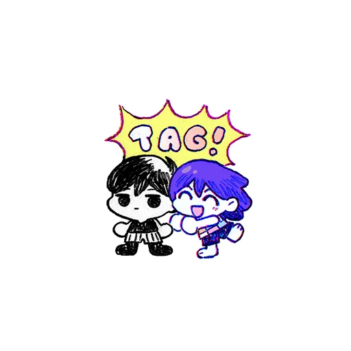 Sticker from the "some OMORI" sticker pack