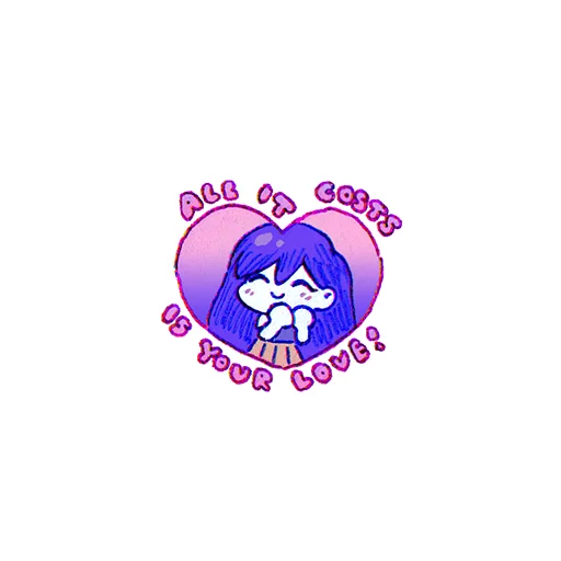 Sticker from the "some OMORI" sticker pack