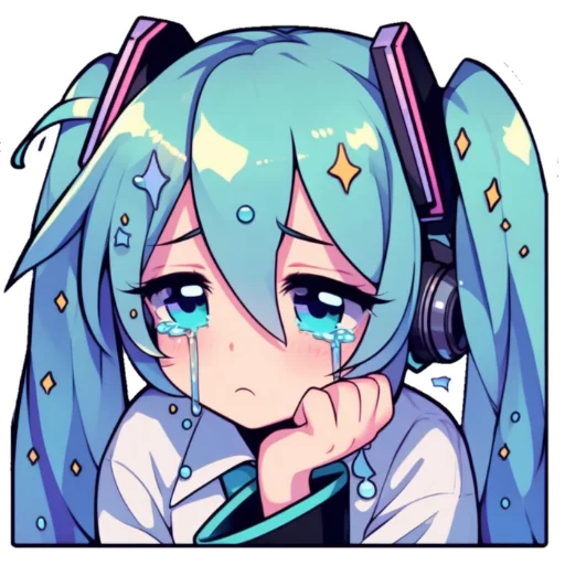 Sticker from the "Hatsune Miku" sticker pack