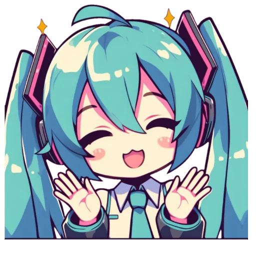 Sticker from the "Hatsune Miku" sticker pack