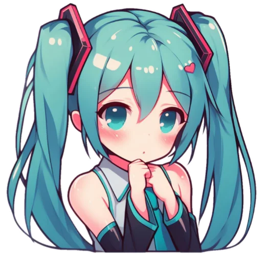 Sticker from the "Hatsune Miku" sticker pack