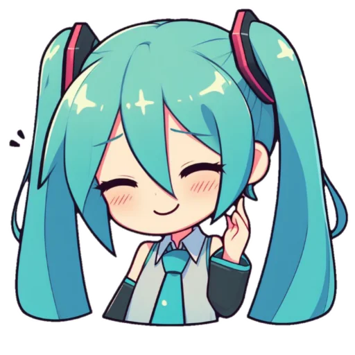 Sticker from the "Hatsune Miku" sticker pack