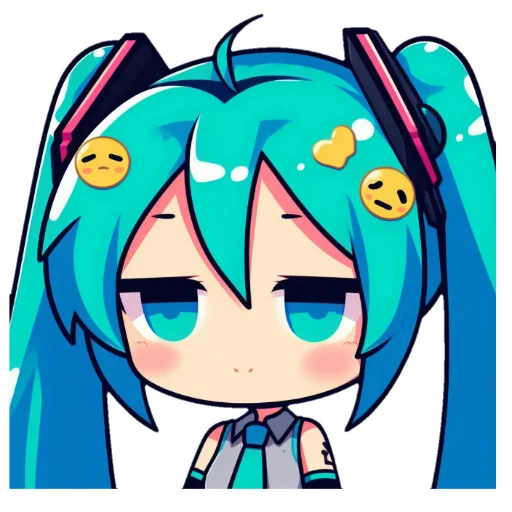 Sticker from the "Hatsune Miku" sticker pack