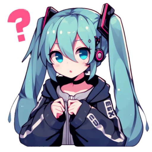 Sticker from the "Hatsune Miku" sticker pack