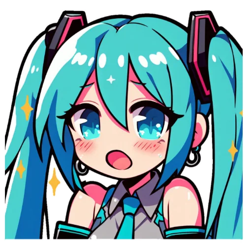 Sticker from the "Hatsune Miku" sticker pack