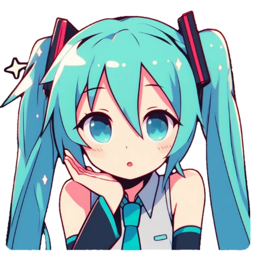 Sticker from the "Hatsune Miku" sticker pack