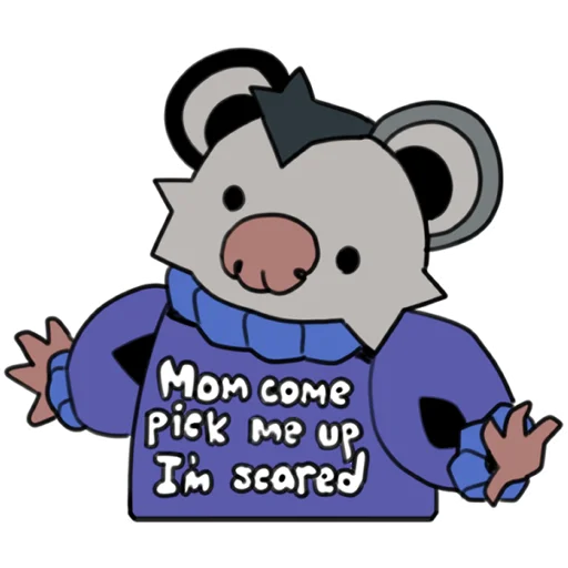 Sticker from the "love_is_stored_in_the_possum" sticker pack